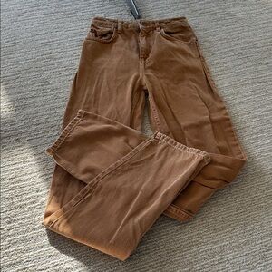 Ksubi tan straight high rise jeans size 25